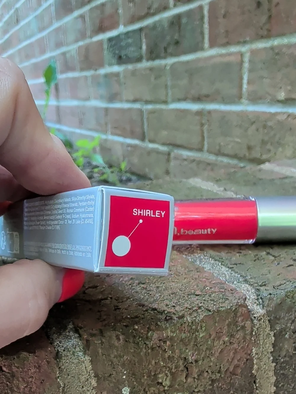 REM Beauty Essential Drip Glossy Balm  in Shirley (Pink-Red)